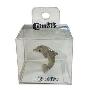 Little Critterz Dolphin Jumping “Echo" - Miniature Porcelain Figurine